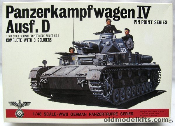 Bandai 1/48 Panzerkampfwagen IV Ausf.D Sd.Kfz.161, 8224 plastic model kit